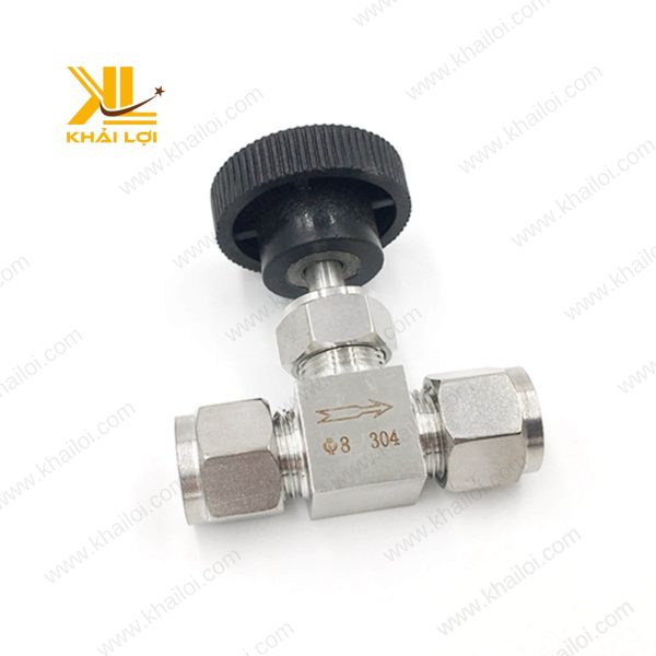 Van kim được sử dụng để tinh chỉnh tốc độ của một xi lanh khí nén.