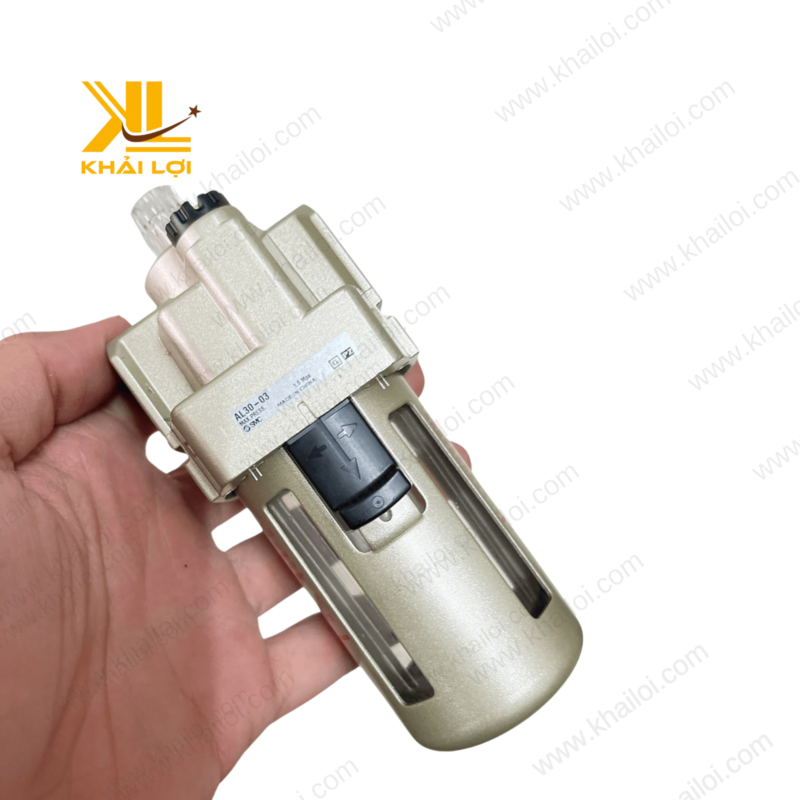 Bình dầu bôi trơn AL SMC với thiết kế nhỏ gọn và dễ dàng lắp đặt trong hệ thống khí nén.