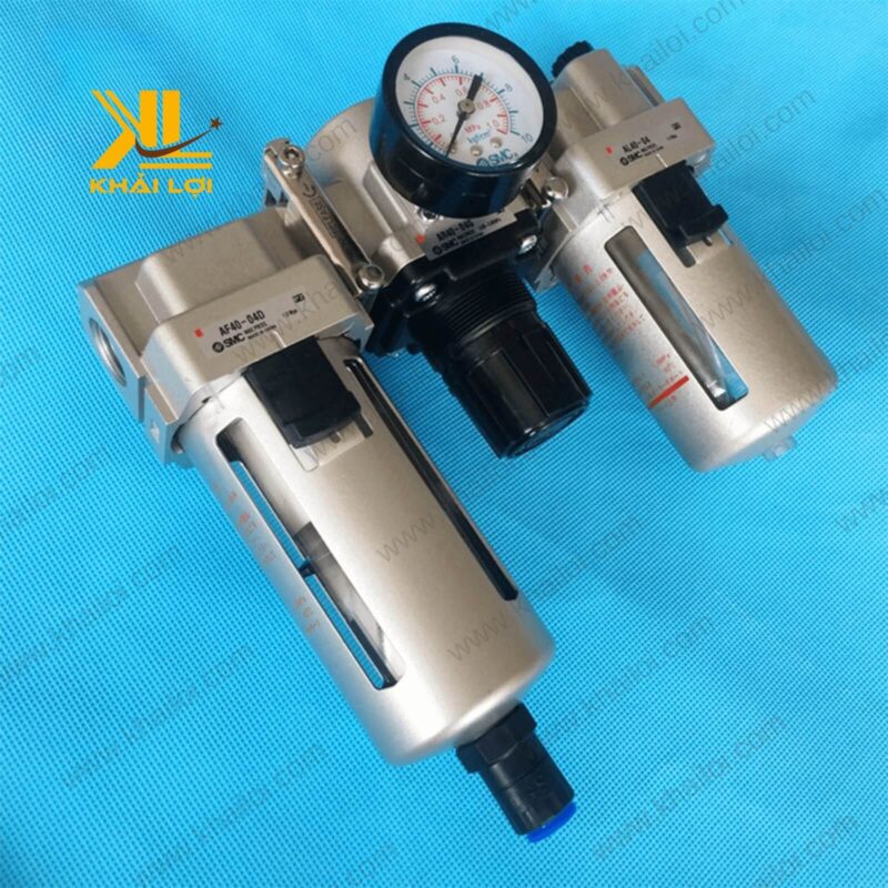 Ảnh cận cảnh chi tiết của bộ lọc 3 AC SMC chất lượng cao