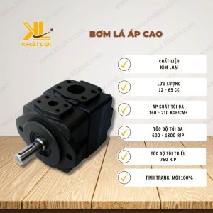Thông số kỹ thuật Bơm Lá Áp Cao của vật tư công nghiệp Khải Lợi.