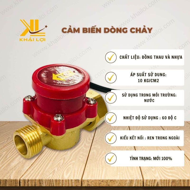 Thông số kỹ thuật Cảm Biến Dòng Chảy của Vật Tư Công Nghiệp Khải Lợi.