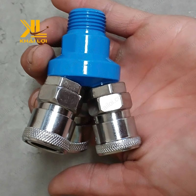 Chia Tròn Khớp Nối Nhanh Khí Nén trong dây chuyền tự động hóa, hiệu quả.