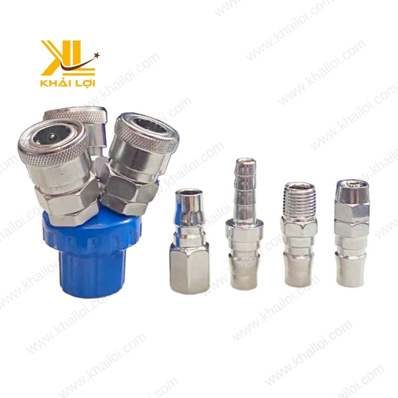 Chia khí nén 3 ngả, ren 1/4″, phù hợp sản xuất, sửa chữa ô tô.