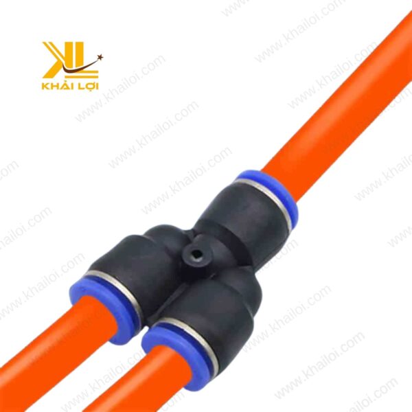 Đầu nối khí nén PY của Khải Lợi, thiết kế nhỏ gọn cho hệ thống khí nén công nghiệp.