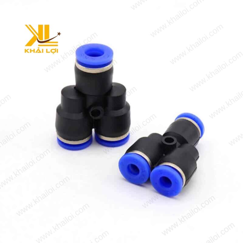 Chữ Y Ba Đầu Ống Khí Nén PY của Khải Lợi, ba đầu nối bền bỉ cho hệ thống khí nén công nghiệp.