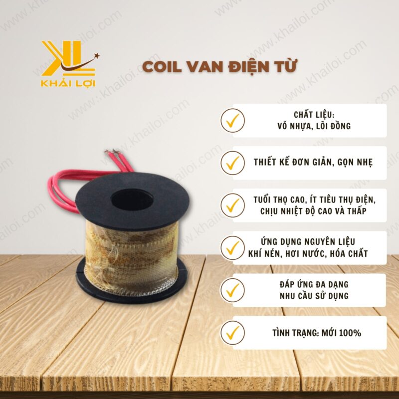Thông số kỹ thuật coil van điện từ của Vật tư công nghiệp Khải Lợi.