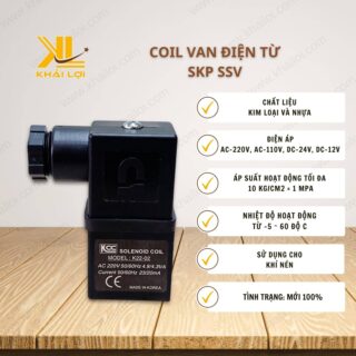 Thông số kỹ thuật coil van điện từ SKP SSV của Vật tư công nghiệp Khải Lợi.