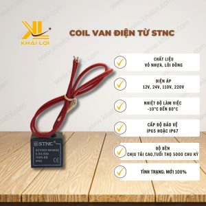 Thông số kỹ thuật Coil Van Điện Từ STNC của Vật tư công nghiệp Khải Lợi.