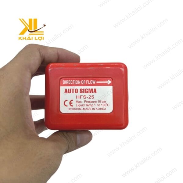 Công tắc dòng chảy AUTOSIGMA với thiết kế chắc chắn và đầu kết nối chính xác