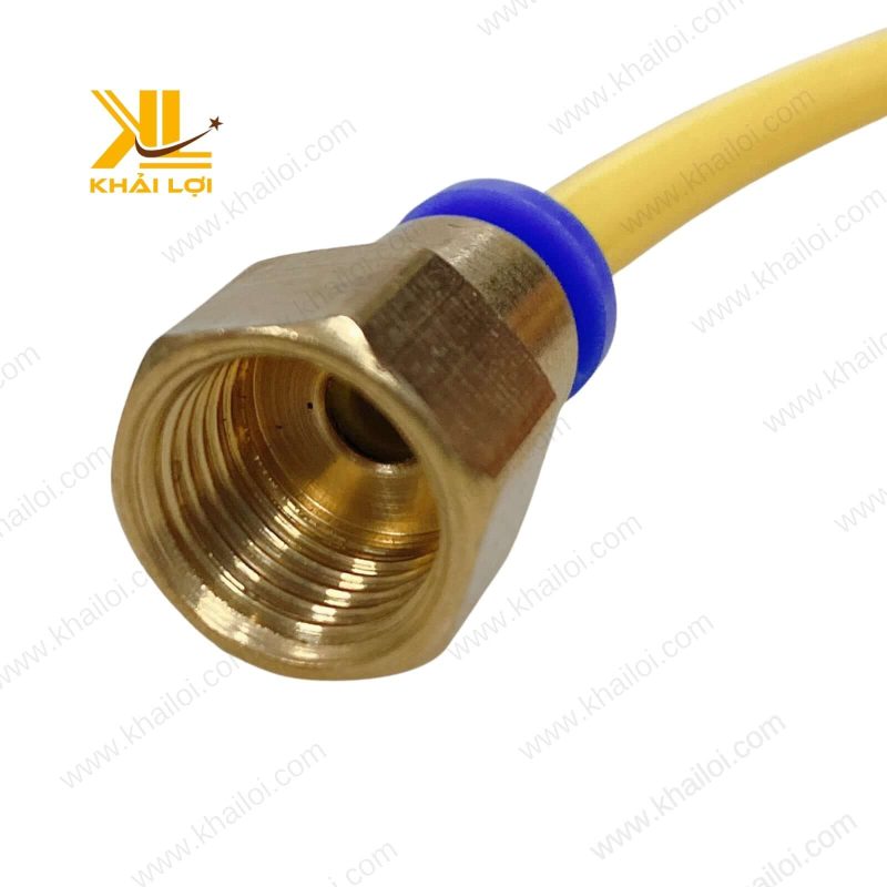 Góc nhìn tổng quan đầu nối khí nén ren trong PCF.
