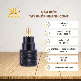 Thông số kỹ thuật Đầu bơm tay khớp nhanh Cont của Vật tư công nghiệp Khải Lợi.