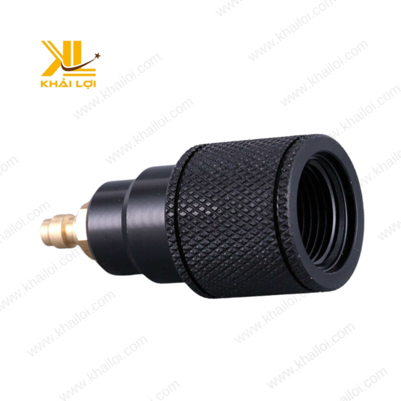 Cận cảnh đầu nối của Đầu bơm tay khớp nhanh Cont, giúp kết nối dễ dàng.