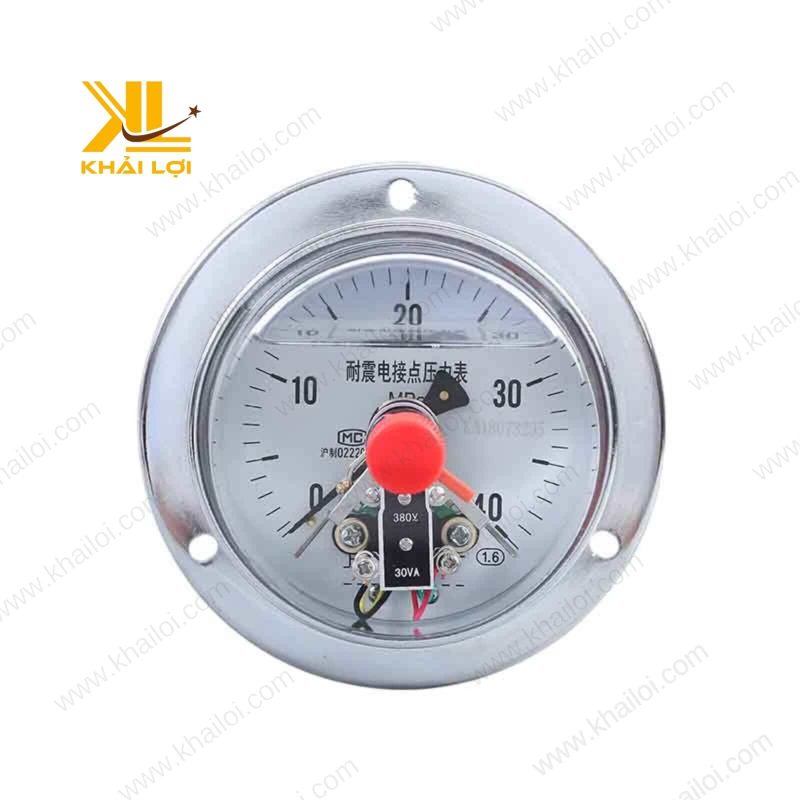 Đồng hồ 3 kim chân sau dầu PVN từ thương hiệu Vật tư công nghiệp Khải Lợi, thiết kế bền bỉ và chính xác.