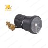 Đồng hồ áp suất dây Y40 trên nền trắng, nổi bật mặt kính nhỏ gọn.