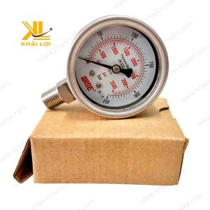 Sản phẩm đồng hồ áp inox WISE từ Khải Lợi, độ bền cao và chính xác trong đo lường áp suất.