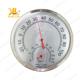 Mặt số của đồng hồ TH600B hiển thị thang đo nhiệt độ và độ ẩm dễ quan sát.