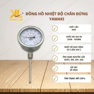 Thông số kỹ thuật Đồng hồ nhiệt độ Chân đứng Yamaki của vật tư công nghiệp Khải Lợi