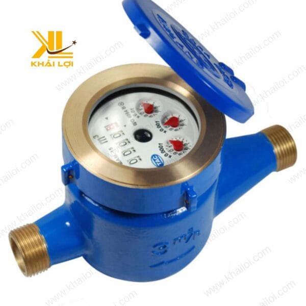 Cận cảnh mặt số của đồng hồ nước, hiển thị thông tin đo lưu lượng chính xác.