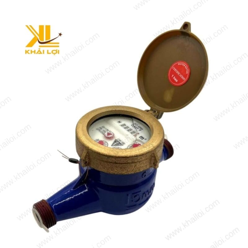 Hình ảnh đồng hồ nước trong môi trường ứng dụng thực tế.