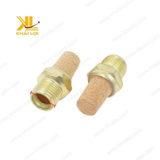 Cận cảnh Giảm Thanh Đồng Đầu Cao BSL, ren ngoài, lưới đồng bền bỉ.