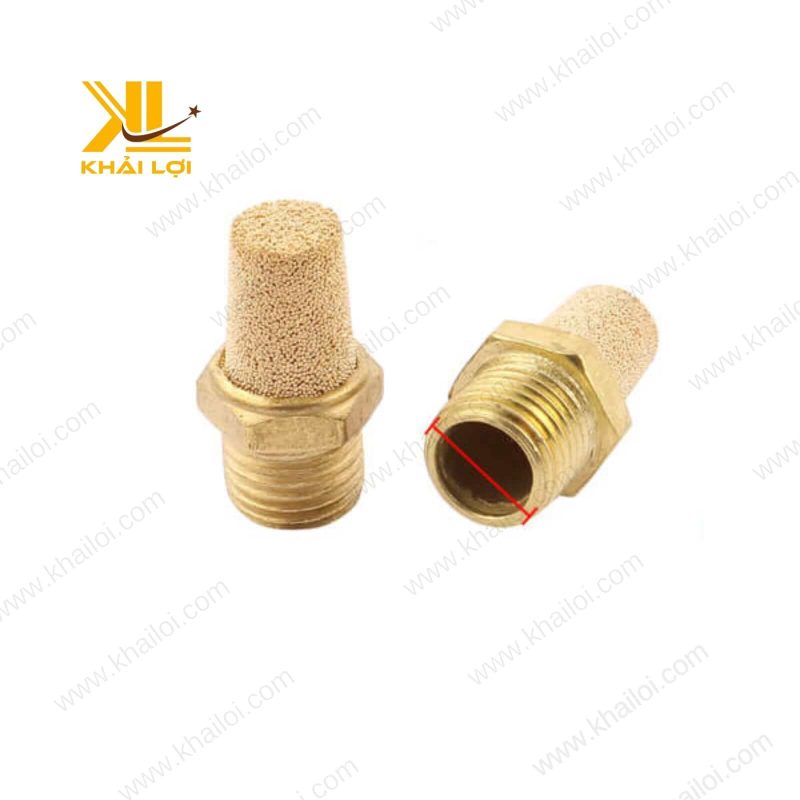 Giảm Thanh Đồng Đầu Cao BSL trong hệ thống khí nén, thiết kế chắc chắn.