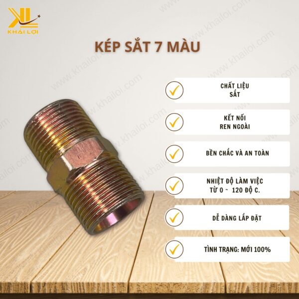 Thông số kỹ thuật kép sắt 7 màu của Vật tư công nghiệp Khải Lợi.