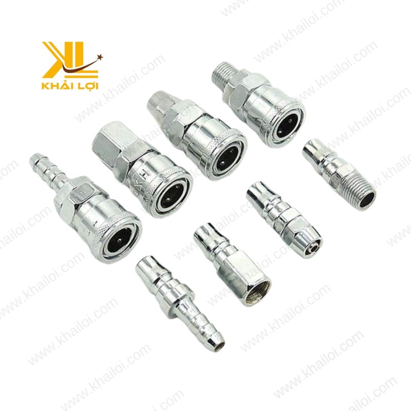 Khớp nối nhanh khí nén inox với khả năng tháo lắp dễ dàng và nhanh chóng.