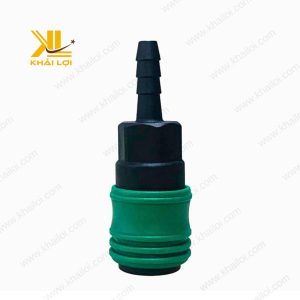 Cận cảnh bề mặt và kết cấu chắc chắn của Khớp nối nhanh khí nén nhựa.