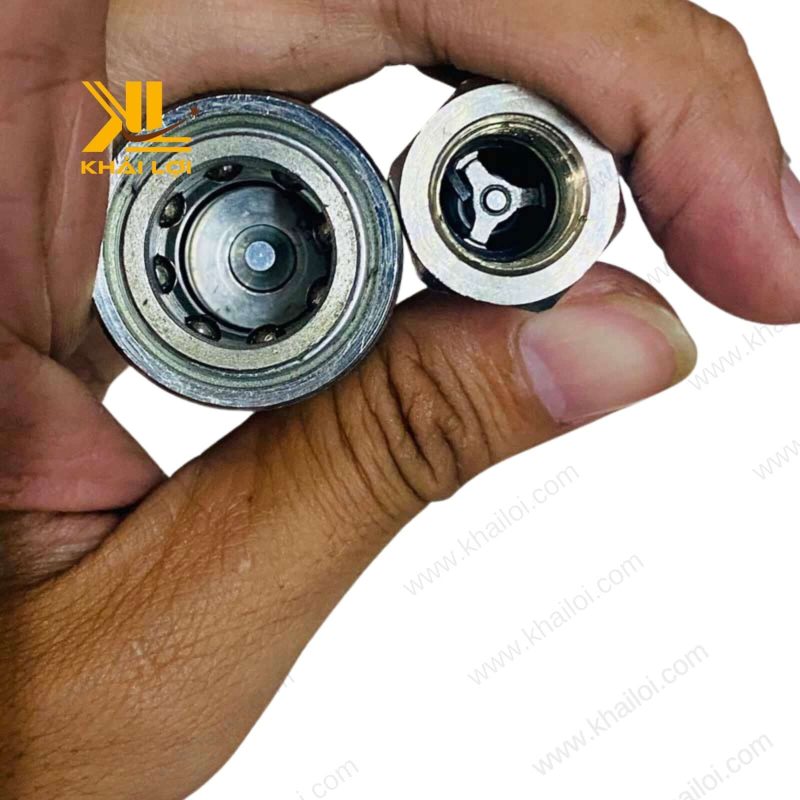 Cận cảnh thiết kế chi tiết Khớp nối nhanh khí nén.