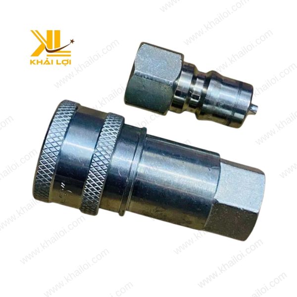 Khớp nối nhanh khí nén với chất liệu kim loại cao cấp, bền bỉ.