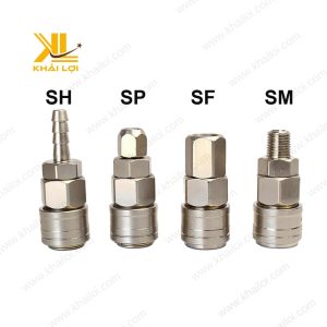 Thiết kế đầu ren của Khớp Nối Nhanh Tự Động Khí Nén.