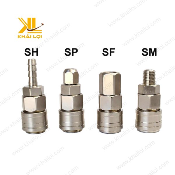 Thiết kế đầu ren của Khớp Nối Nhanh Tự Động Khí Nén.