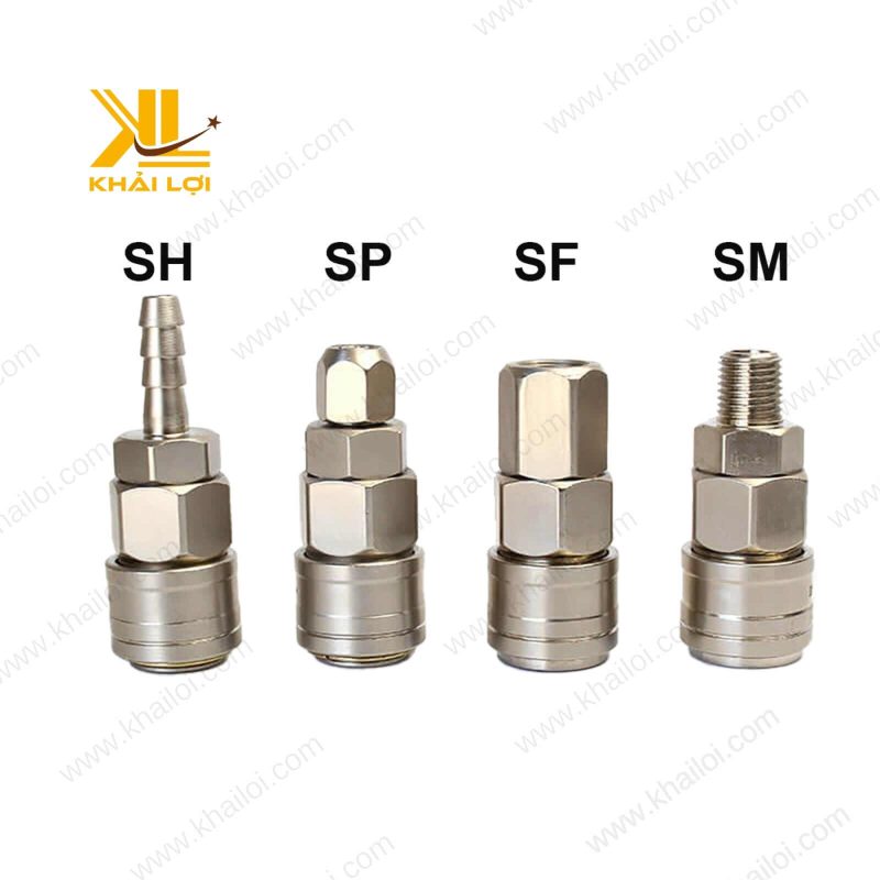 Thiết kế đầu ren của Khớp Nối Nhanh Tự Động Khí Nén.