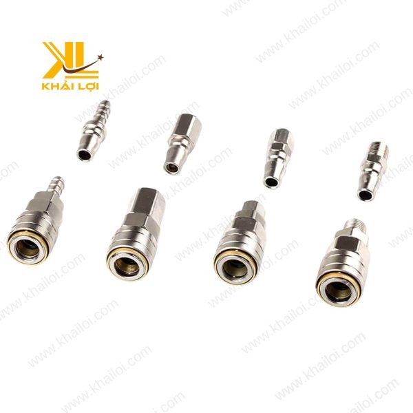 Hình ảnh tổng quan của Khớp Nối Nhanh Tự Động Khí Nén từ Vật tư công nghiệp Khải Lợi.