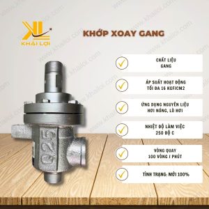Thông số kỹ thuật "Khớp xoay gang" của vật tư công nghiệp Khải Lợi