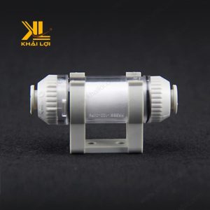 Lọc hút chân không 2 đầu ống khí ZFC - hình ảnh chính diện, chi tiết rõ nét.
