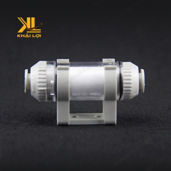 Lọc hút chân không 2 đầu ống khí ZFC - hình ảnh chính diện, chi tiết rõ nét.