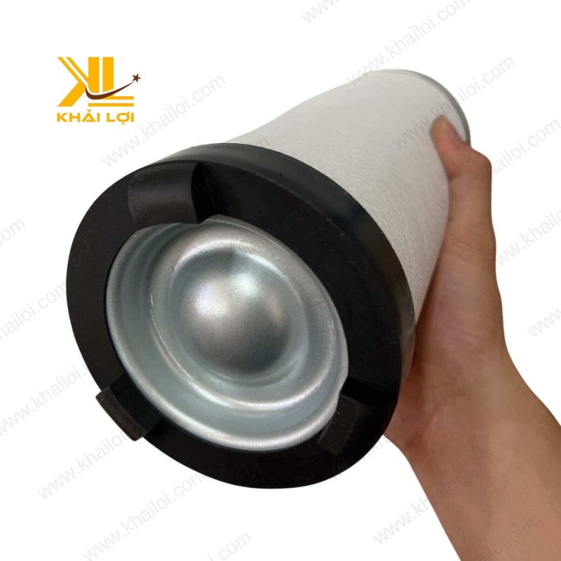 Hình ảnh phần đáy sản phẩm Lọc tách nhớt máy khí nén Hitachi Samfam.