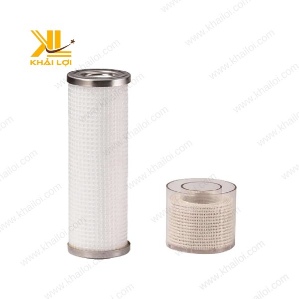 Mặt bên của Lõi lọc tính 99.9% Nhật, nhấn mạnh cấu trúc vững chắc