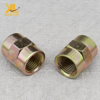 Sản phẩm măng sông sắt 7 màu - góc chụp chi tiết ren kết nối.