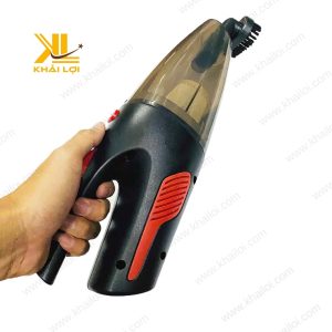 Máy hút bụi cầm tay chụp trên nền trắng tinh khôi, làm rõ kiểu dáng hiện đại.