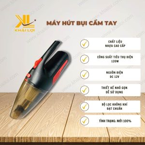 Thông số kỹ thuật Máy hút bụi cầm tay của Vật tư công nghiệp Khải Lợi.