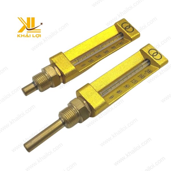 Nhiệt Kế Thau trong hóa dầu, thân đồng thau, chống ăn mòn.