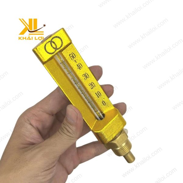 Cận cảnh Nhiệt Kế Thau, ống thủy tinh, thang đo rõ ràng.