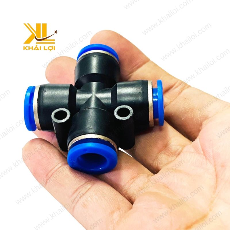 Cấu tạo chi tiết của đầu nối PZA, cho thấy móng kẹp bằng thép không gỉ và vòng đệm bên trong.