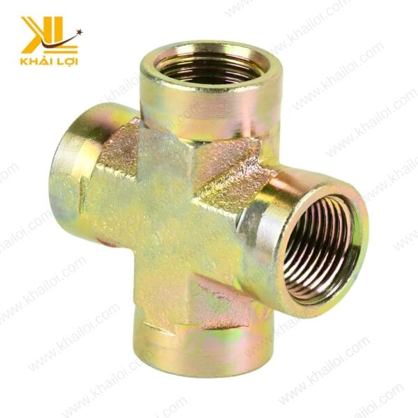 Chi tiết ren trong của ngã tư sắt 7 màu - dễ dàng lắp đặt và bảo trì.