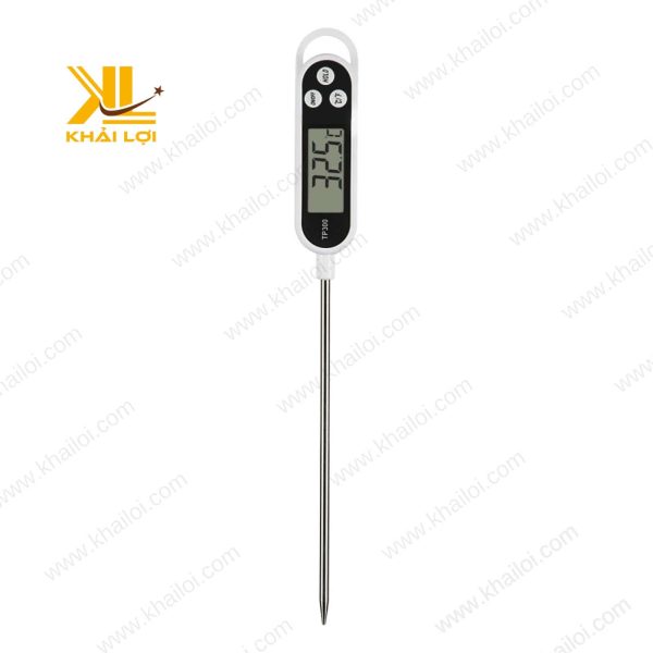 Toàn bộ sản phẩm nhiệt kế TP300, nhấn mạnh sự tiện dụng và hiện đại.