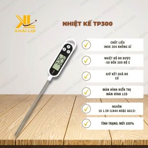 Thông số kỹ thuật 'Nhiệt kế TP300' của Vật tư công nghiệp Khải Lợi