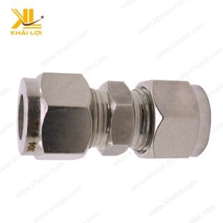 Cận cảnh bề mặt sản phẩm nối 2 đầu hạt bắp inox IHBU, nhấn mạnh độ hoàn thiện cao.