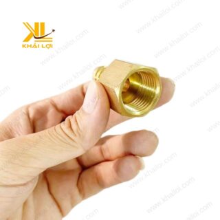 Ren trong đuôi chuột thau thương hiệu Khải Lợi - chi tiết đầu ren và đuôi chuột.